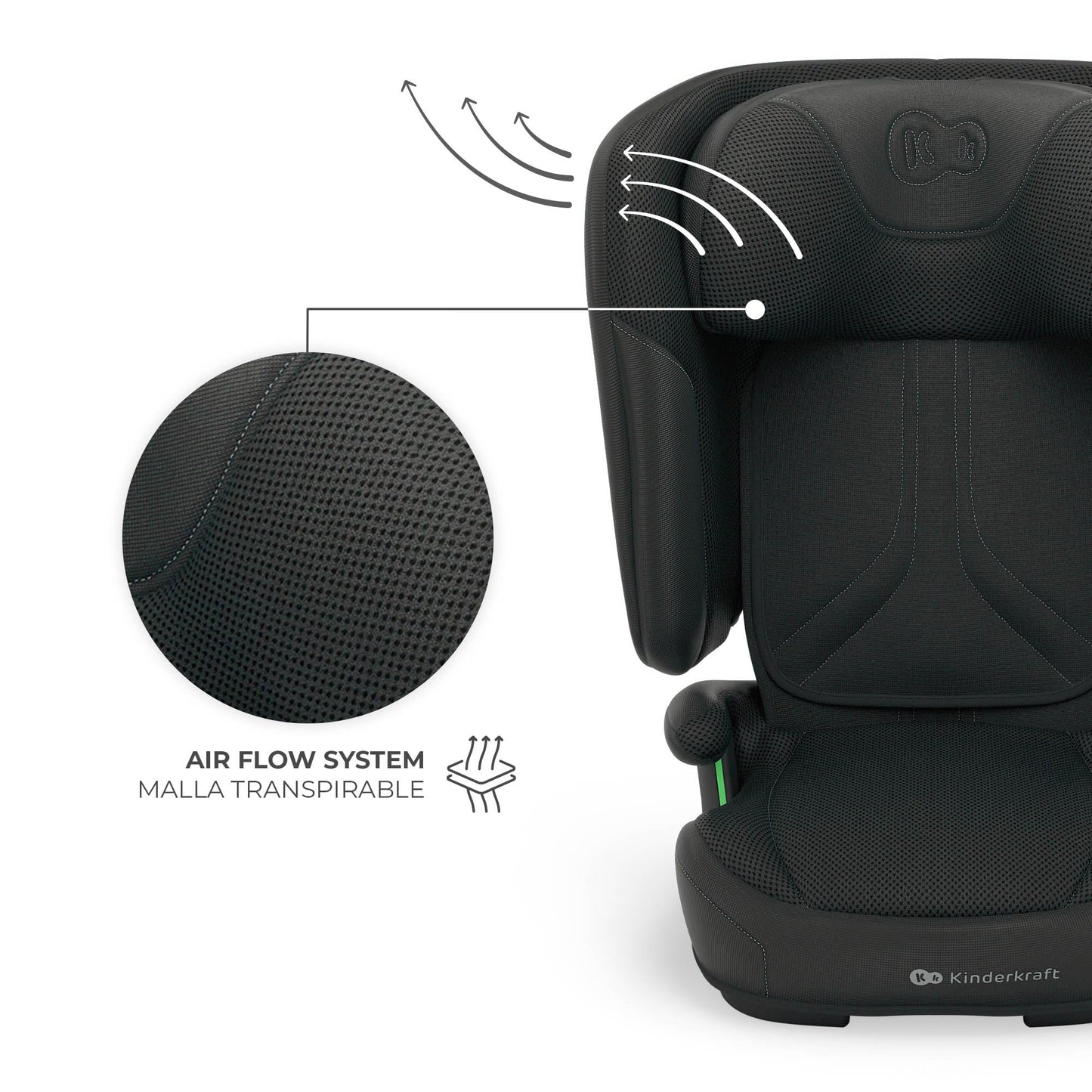 Kinderkraft UNITY 2 i-Size turvatool 100–150 cm, ISOFIX, must