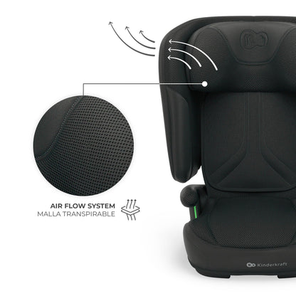 Kinderkraft UNITY 2 i-Size turvatool 100–150 cm, ISOFIX, must