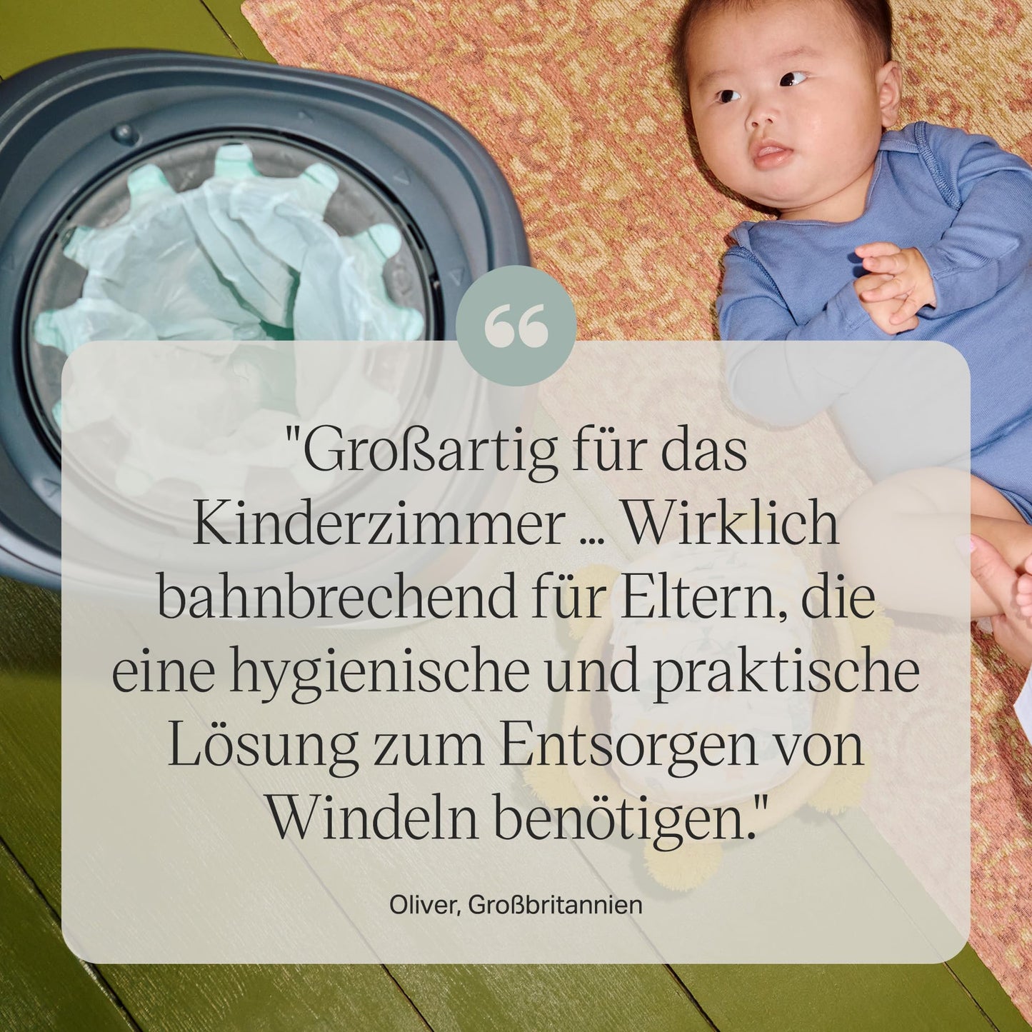 Tommee Tippee Twist & Click Advanced mähkmekonteiner + 6 täitekassetti, valge