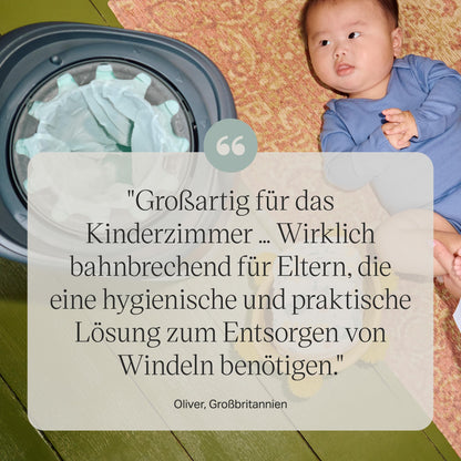Tommee Tippee Twist & Click Advanced mähkmekonteiner + 6 täitekassetti, valge