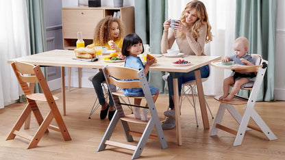 Kinderkraft ENOCK 3-in-1 puidust söögitool, puit