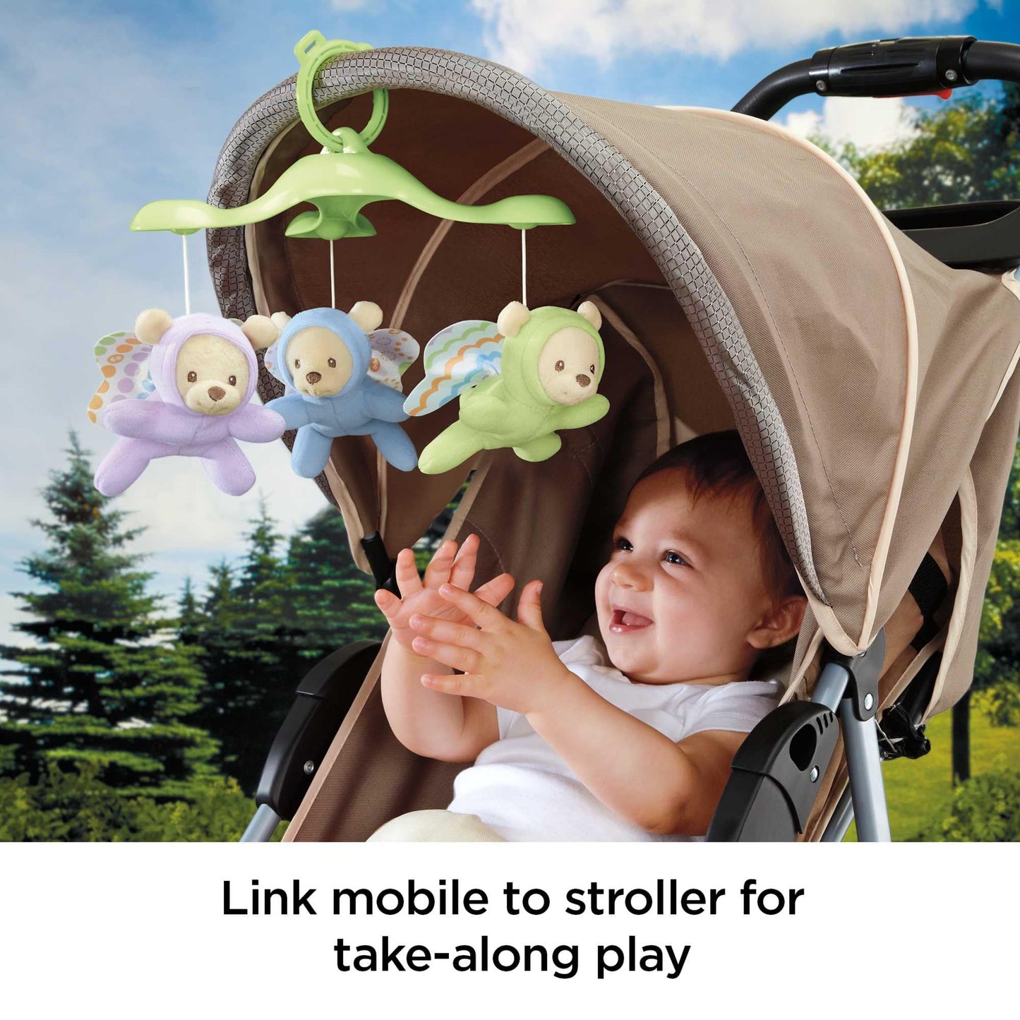 Fisher-Price Butterfly Dreams 3-ühes voodikarussell