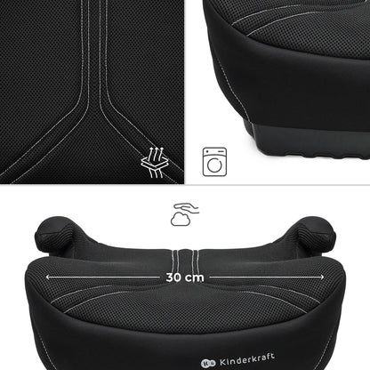 Kinderkraft I-BOOST 2 PRO turvatool 125-150 cm, ISOFIX, must