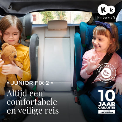 Kinderkraft JUNIOR FIX 2 i-Size turvatool 100–150 cm (15–36 kg) Isofix kinnitusega, must
