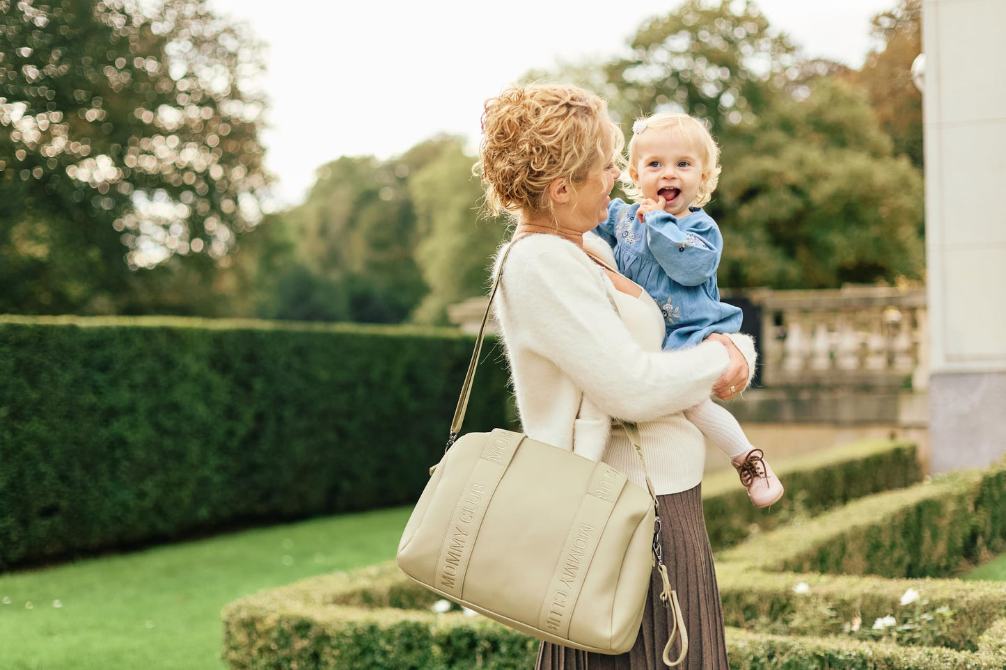Childhome Mommy Club vegan-nahast mähkmekott, roheline