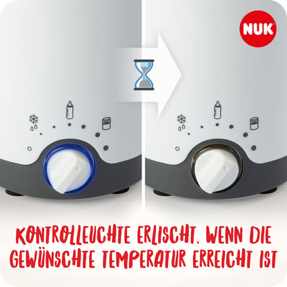 NUK Thermo 3in1 -pullonlämmitin, valkoinen, EU-pistoke