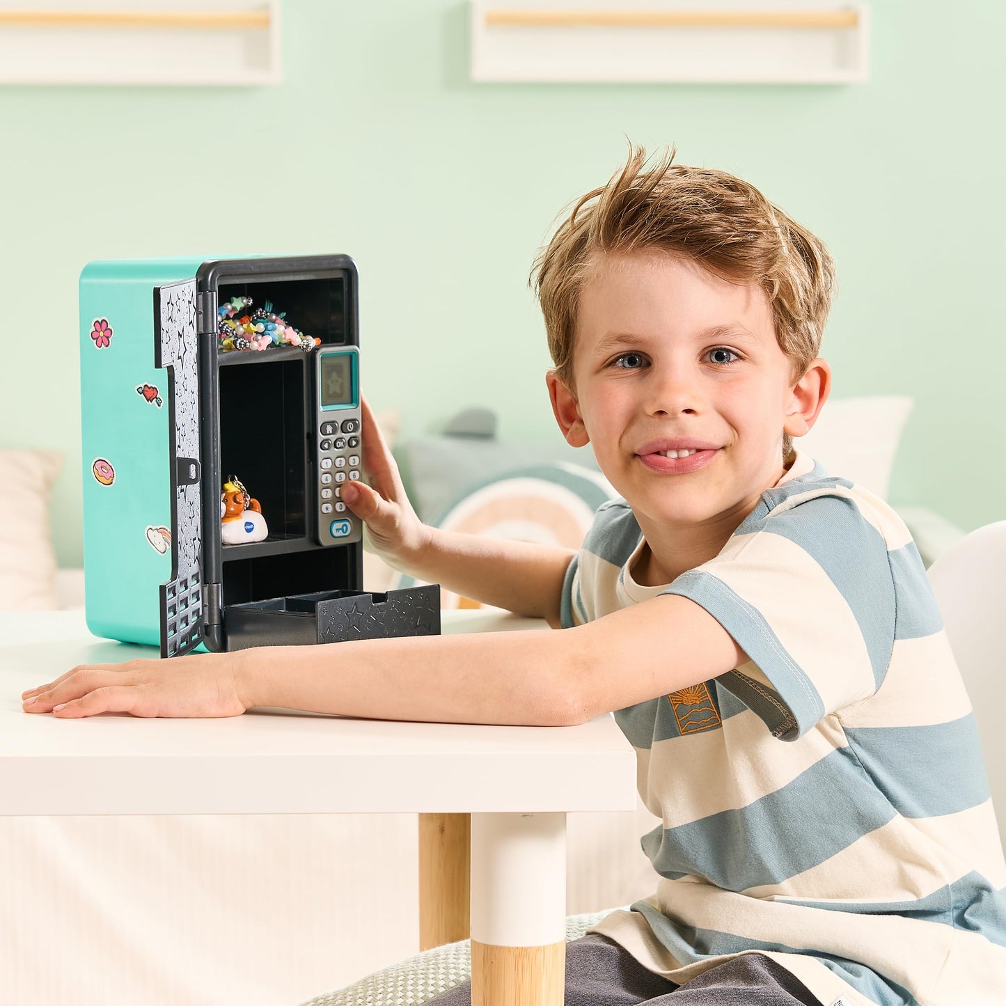 VTech Kidisecrets Dream Safe laste seif koodlukuga, must/mündiroheline (Saksa versioon)