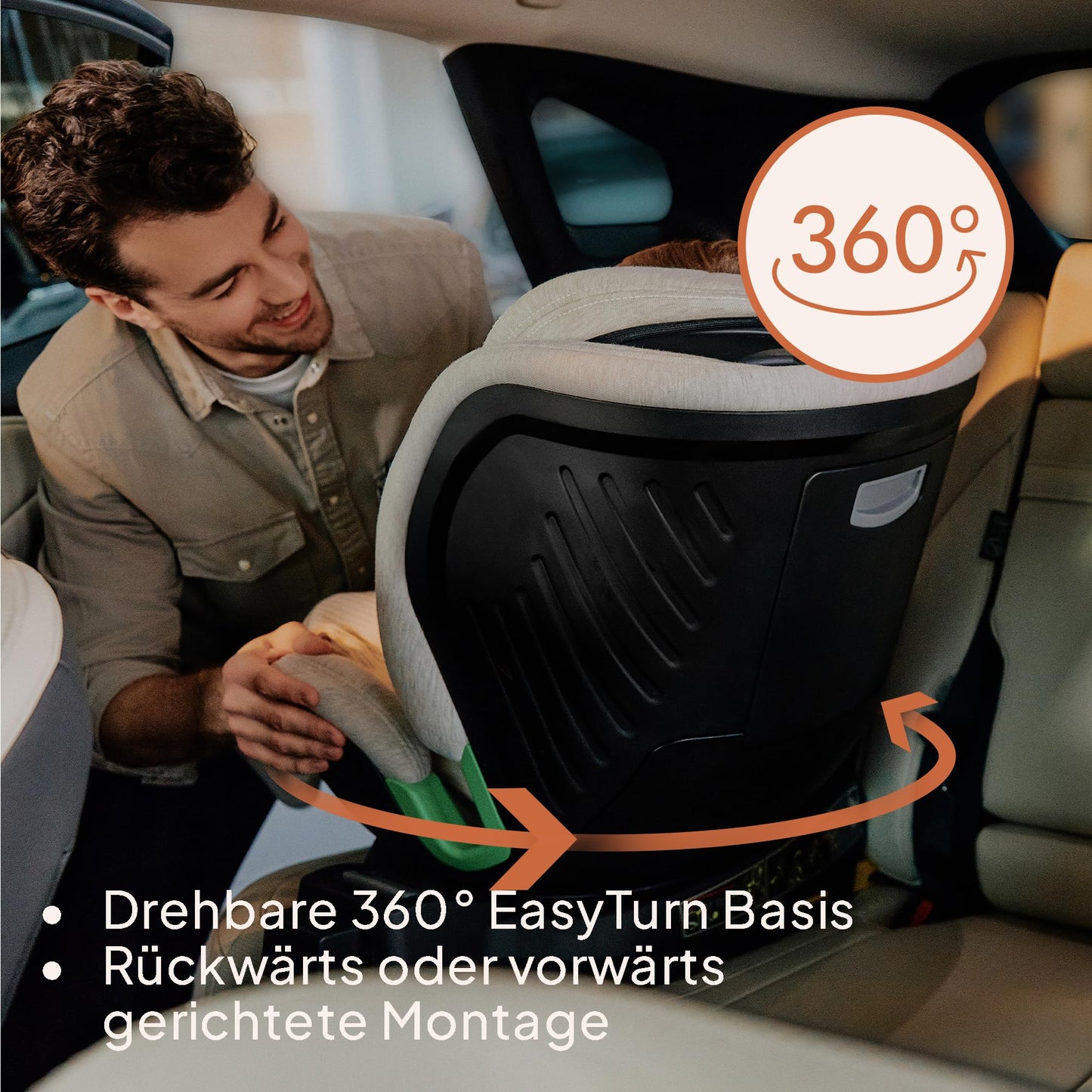 Lionelo HARMONY I-SIZE turvatool 360° pöörlev, roosa, 40-150 cm