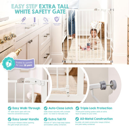 Regalo Easy Step turvaportti 1166 H DS, 104 cm, valkoinen