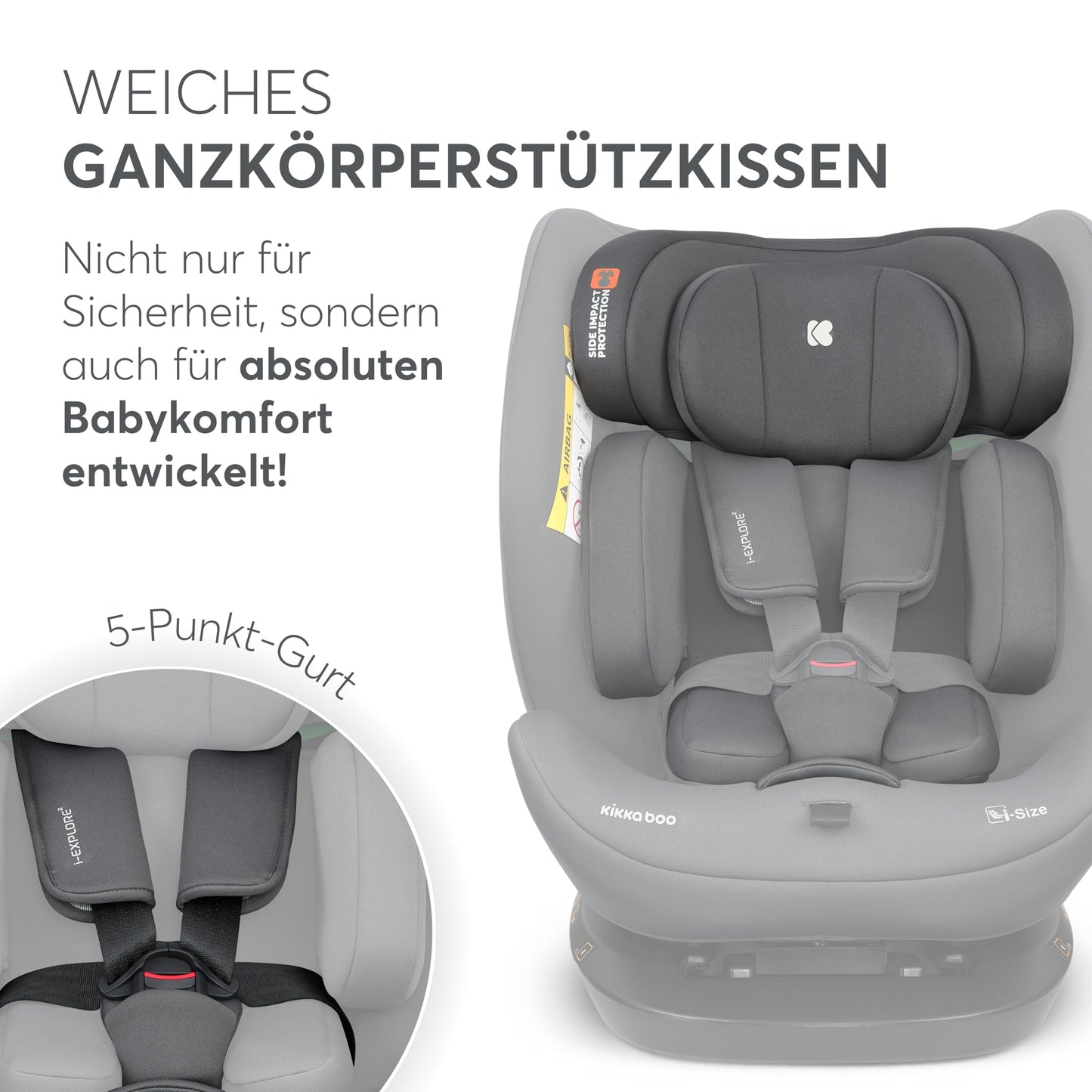Kikka Boo turvatool i-EXPLORE 2, i-Size, 40-150 cm, hall