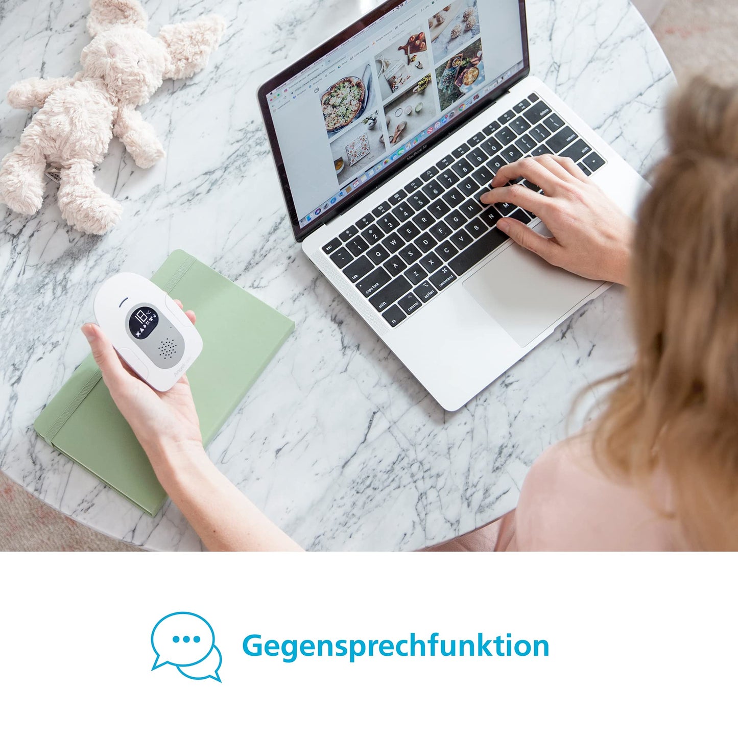 Angelcare SmartSensor Pro 2 beebimonitor – heli- ja liikumisjälgimine, temperatuurianduriga