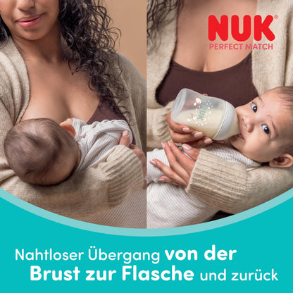 NUK Perfect Match lutipudel Tigger, 260 ml, 3+ kuud, temperatuurinäidikuga