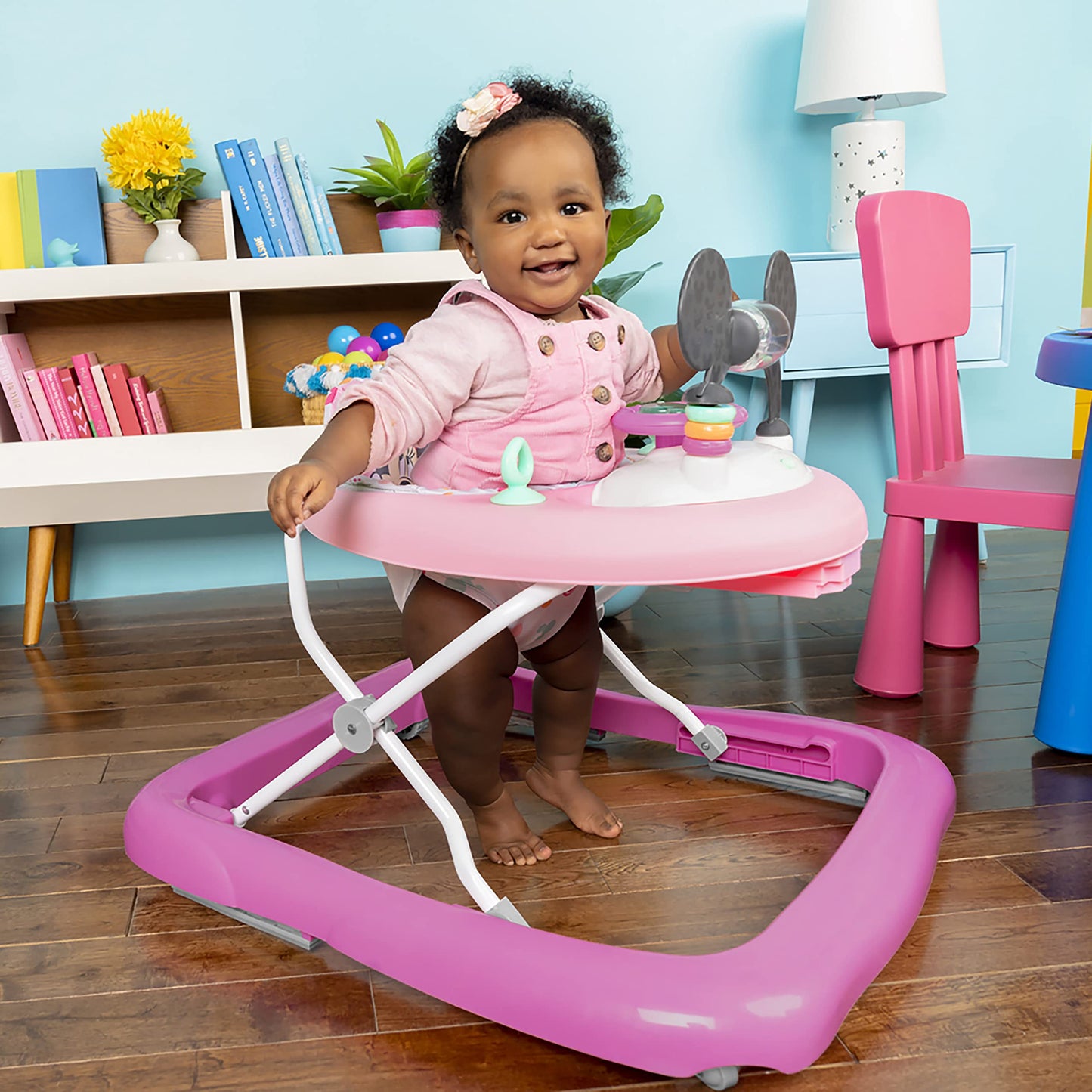 Bright Starts Disney Baby Minnie Mouse 2-in-1 käimistool mängukeskusega