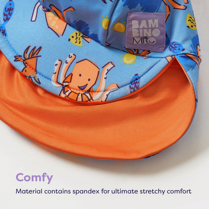 Bambino Mio kahepoolne ujumismüts beebile ja väikelapsele UPF 40+, Tropical, 1–3 a