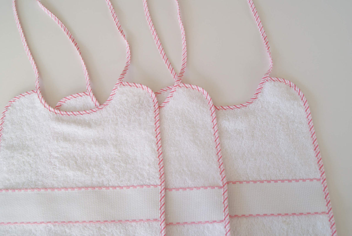 Interbaby ristipistoruokalaput 12 kpl 20 x 25 cm, valkoinen, malli 00042