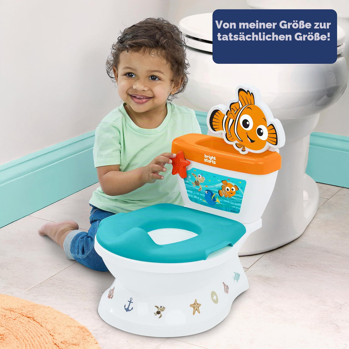 Bright Starts pottaistuin My Size 2-in-1 Disney Baby Findet Nemo, sininen, 18+ kuukautta