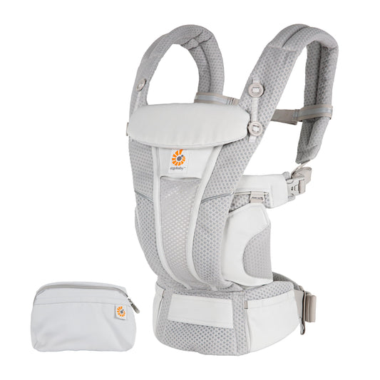 Ergobaby Omni Breeze -kantoreppu Pearl Grey, syntymästä 20,4 kiloon asti