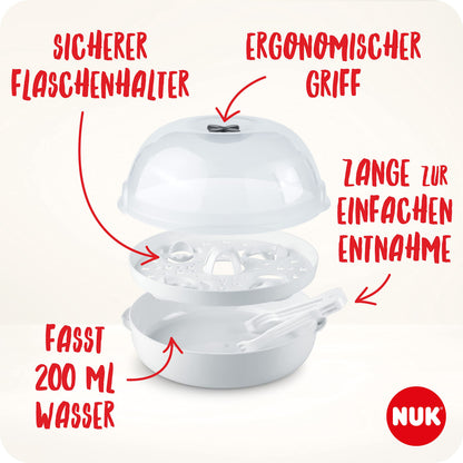 NUK Micro Express Plus mikrolaine sterilisaator lutipudelitele