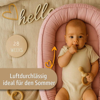 Totsy Baby musliinist beebipesa, 90 × 50 cm, beež/helepruun