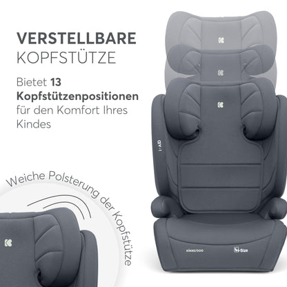 KikkaBoo i-AID i-Size turvatool 100–150 cm (15–36 kg), hall