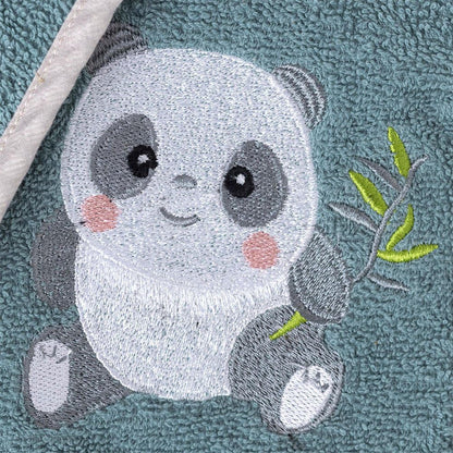 Interbaby laste froteehommikumantel, sinine/panda