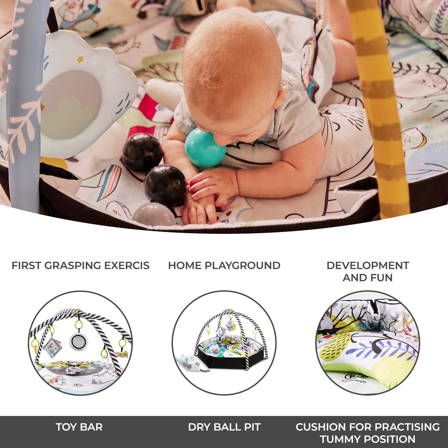 Kinderkraft SMARTPLAY mängumatt / tegelustekk