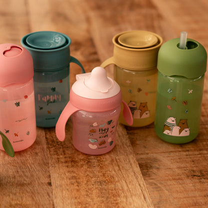 Suavinex õppimistass beebidele, lekkekindel, sinine „Bears“, 200 ml
