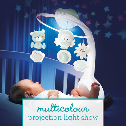 INFANTINO 3-in-1 projektorilla varustettu musiikkimobiili 302049-00, salvia