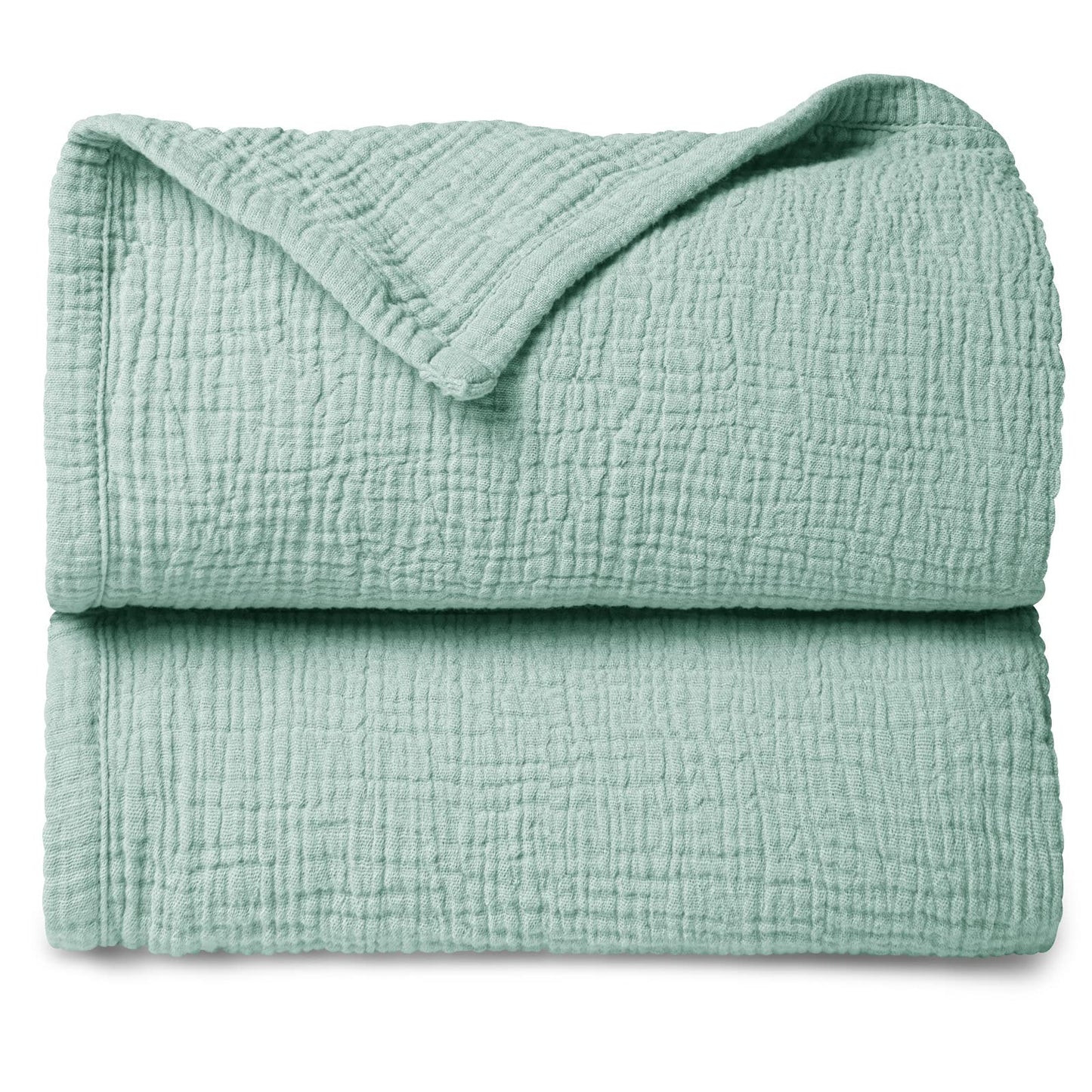 lulumoon musliintekk beebile 120 × 120 cm, 4-kihiline puuvill – Sage