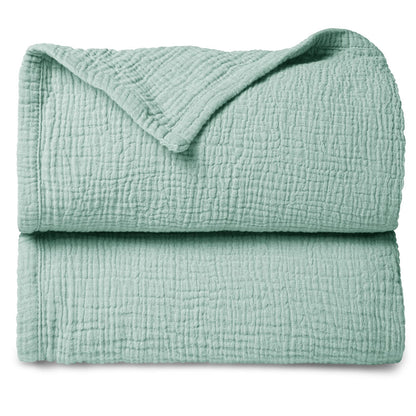 lulumoon musliintekk beebile 120 × 120 cm, 4-kihiline puuvill – Sage