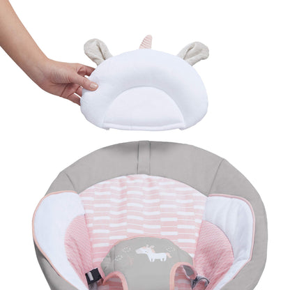 Ingenuity beebikiik Soothing Bouncer - Flora The Unicorn vibratsiooni ja helidega – 0–6 kuud, kuni 9 kg