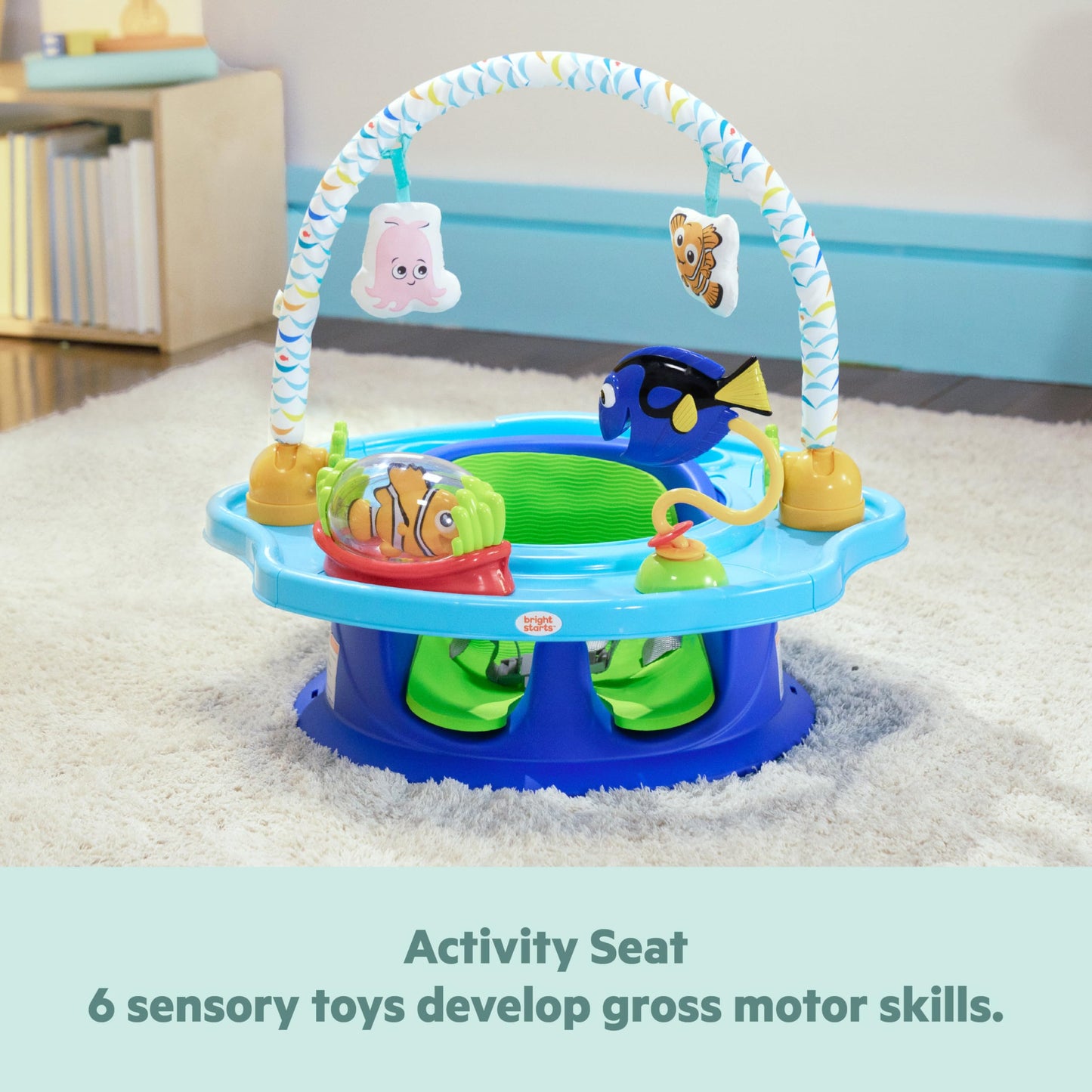 Bright Starts Disney Baby Finding Nemo 3-ühes SuperSeat iste beebile, sinine