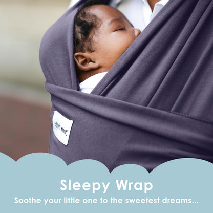 Sleepy Wrap beebikandelina vastsündinule kuni 15 kg, tumesinine