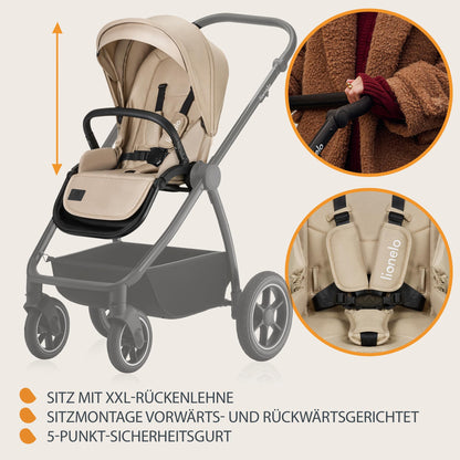 Lionelo MERIL 2-in-1 vanker LO-MERIL 2IN1, beež