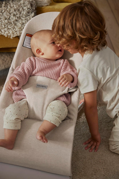 BabyBjörn Bouncer Bliss, Woven mélange, Light Beige beebikiik/bouncer