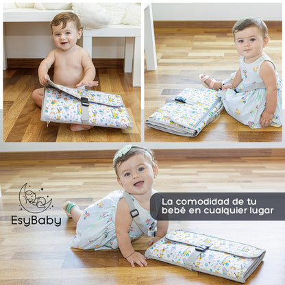 ESYBABY XL kokkupandav mähkimisalus 5 taskuga