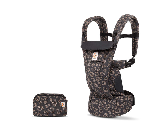 Ergobaby Omni Dream 4-ühes kandekott vastsündinule, SoftTouch puuvill, Black Leopard