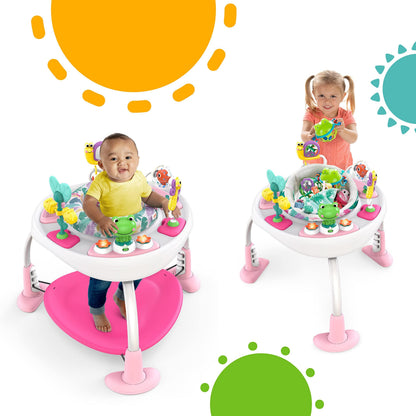 Bright Starts Bounce Bounce Baby 2-ühes hüppekiik ja mängulaud Playful Palms