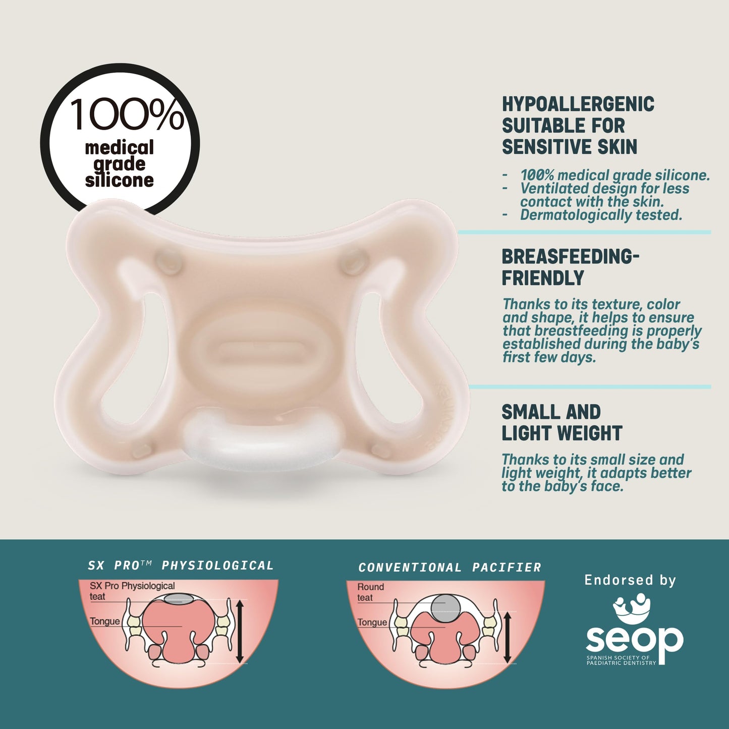 Suavinex Zero Zero Mini lutt SX Pro, enneaegsetele ja vastsündinutele (–2 kuni 2 kuud)
