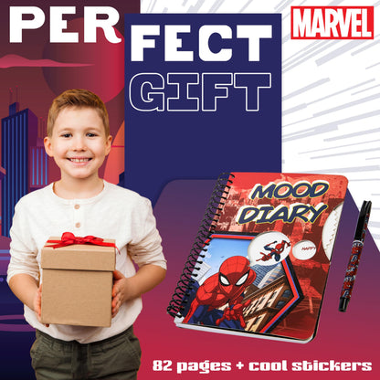 Marvel Spiderman emotsioonide päevik kleepsudega, 82 lk