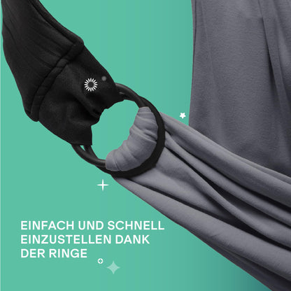 KOALA BABYCARE beebikandelina Cuddle Band 2.0, elastiline, kuni 15 kg, anthracite