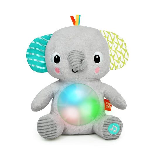 Bright Starts Hug-a-Bye muusikaline elevandi kaisuloom valgusega, 0+ kuud
