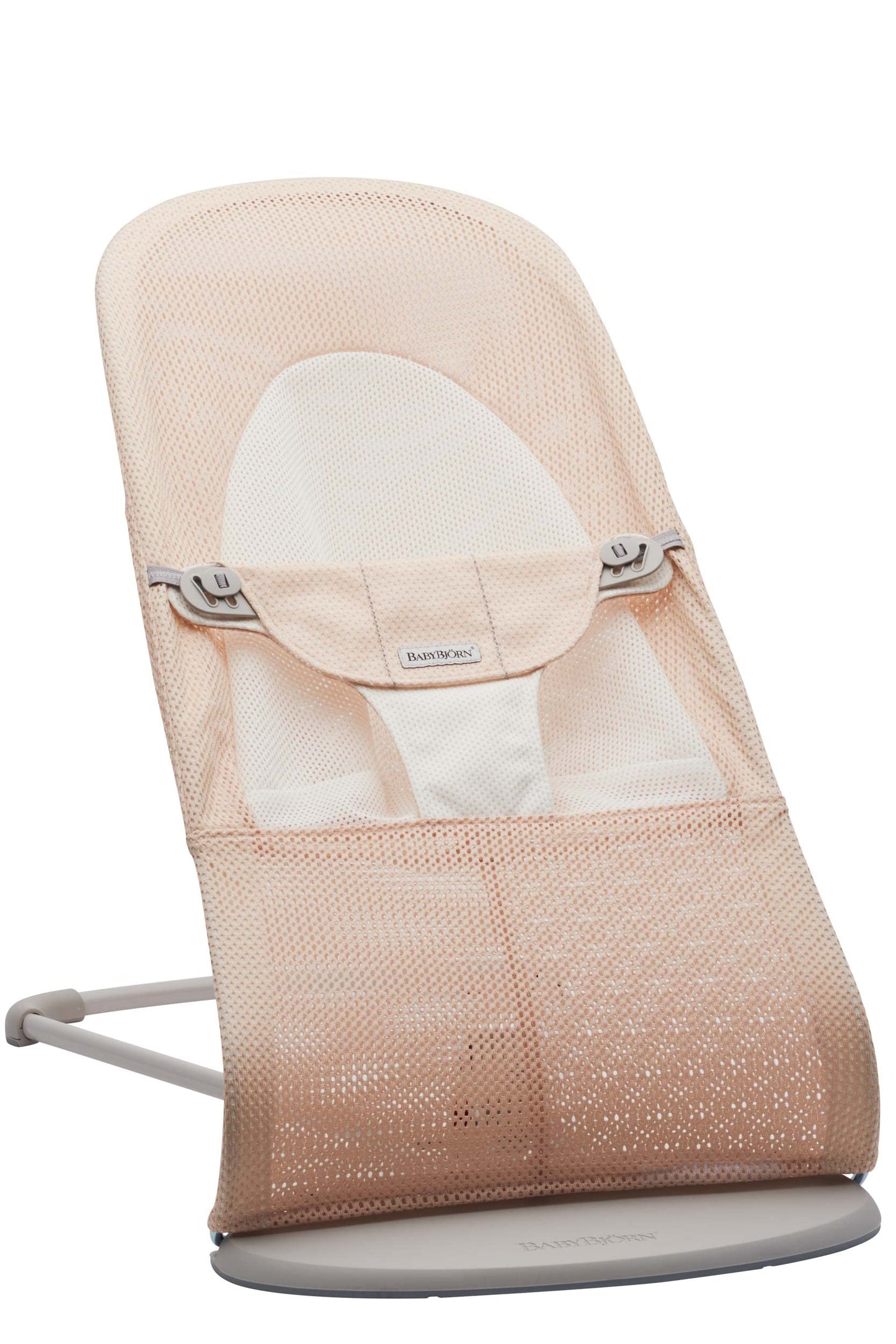 BabyBjörn Balance Soft beebi lamamistool/bouncer, võrk, pärlroosa/valge