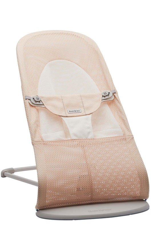BabyBjörn Balance Soft beebi lamamistool/bouncer, võrk, pärlroosa/valge