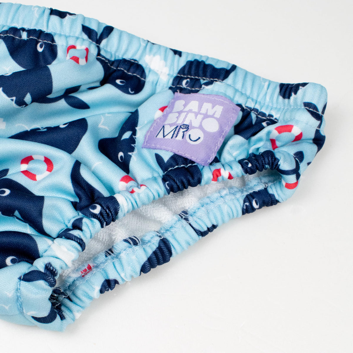 Bambino Mio uudelleenkäytettävä uimavaippa Walfisch, S, enintään 6 kuukautta