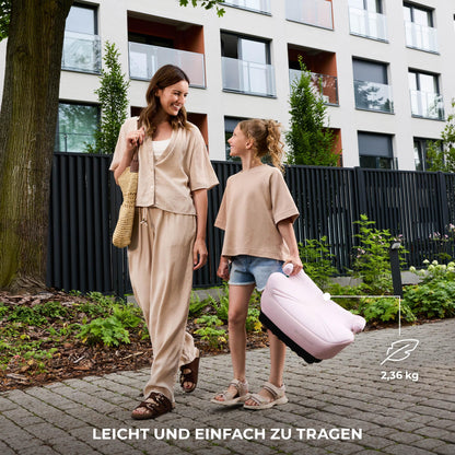 Kinderkraft I-BOOST 2 PRO turvatool, roosa, ISOFIX, 125-150 cm, 6-12 a