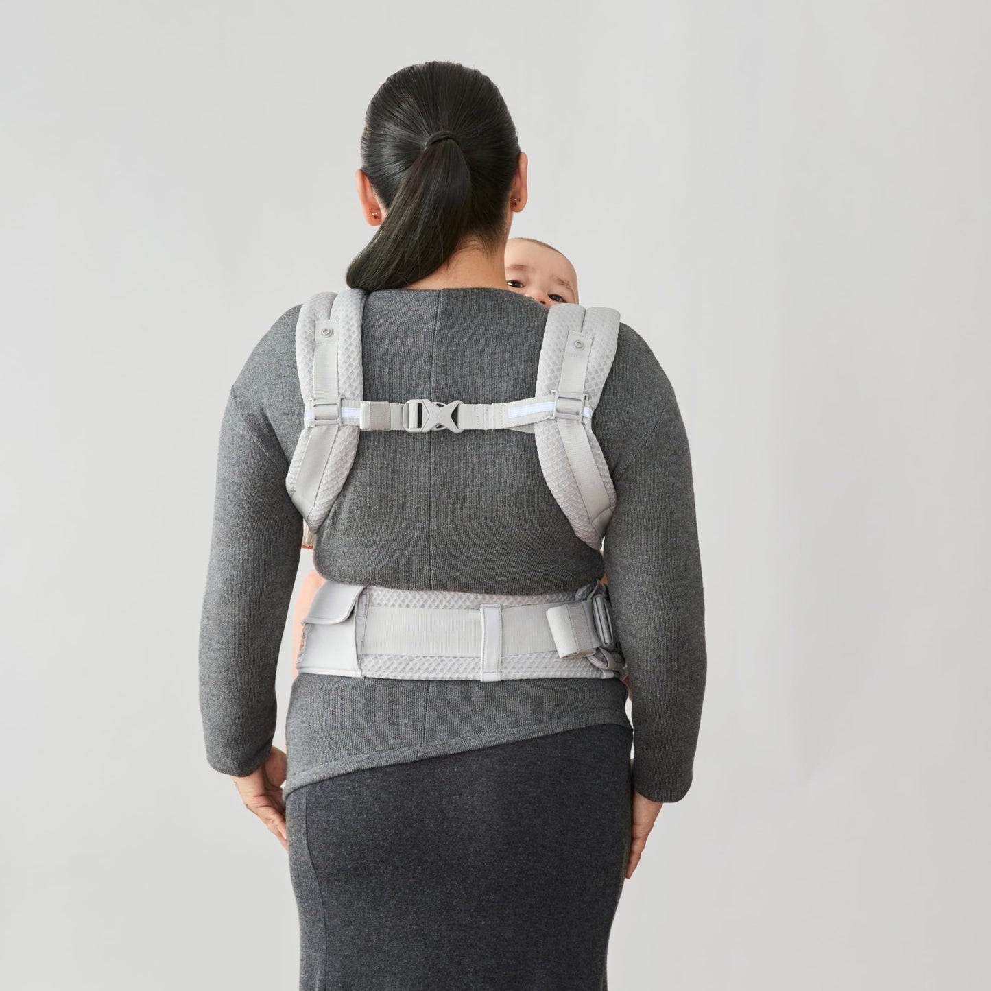 Ergobaby Alta kandekott SoftFlex Mesh, Pearl Grey, 4–48 kuud