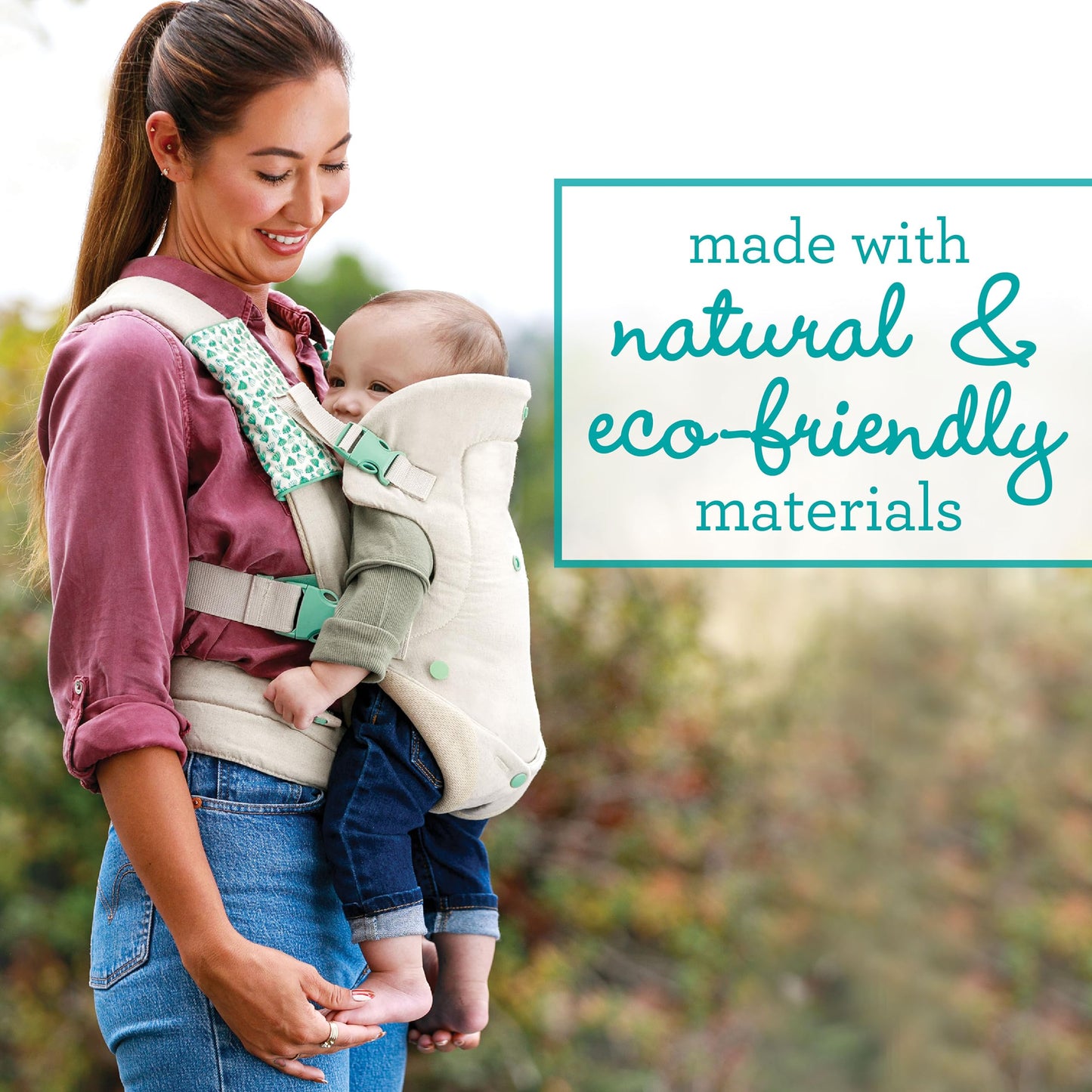 Infantino Flip 4-in-1 Nature & Nurture ergonoomiline kandekott, beež