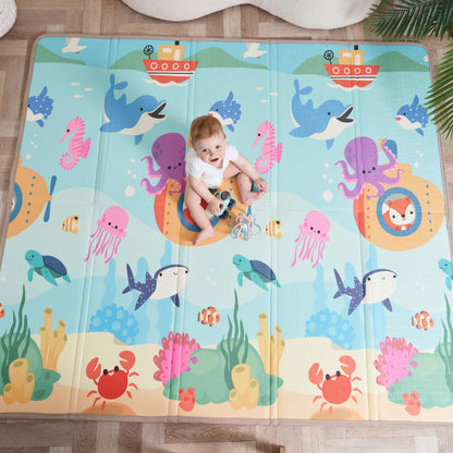 SUPERBE BEBE kokkupandav mängumatt Sea 150 × 180 cm