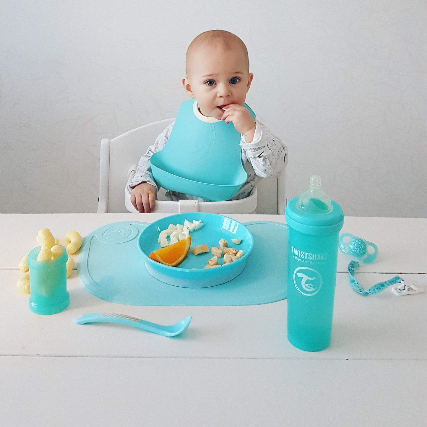 Twistshake 2X beebipõlled, veekindel, pastelne roosa/lilla, 4+ kuud